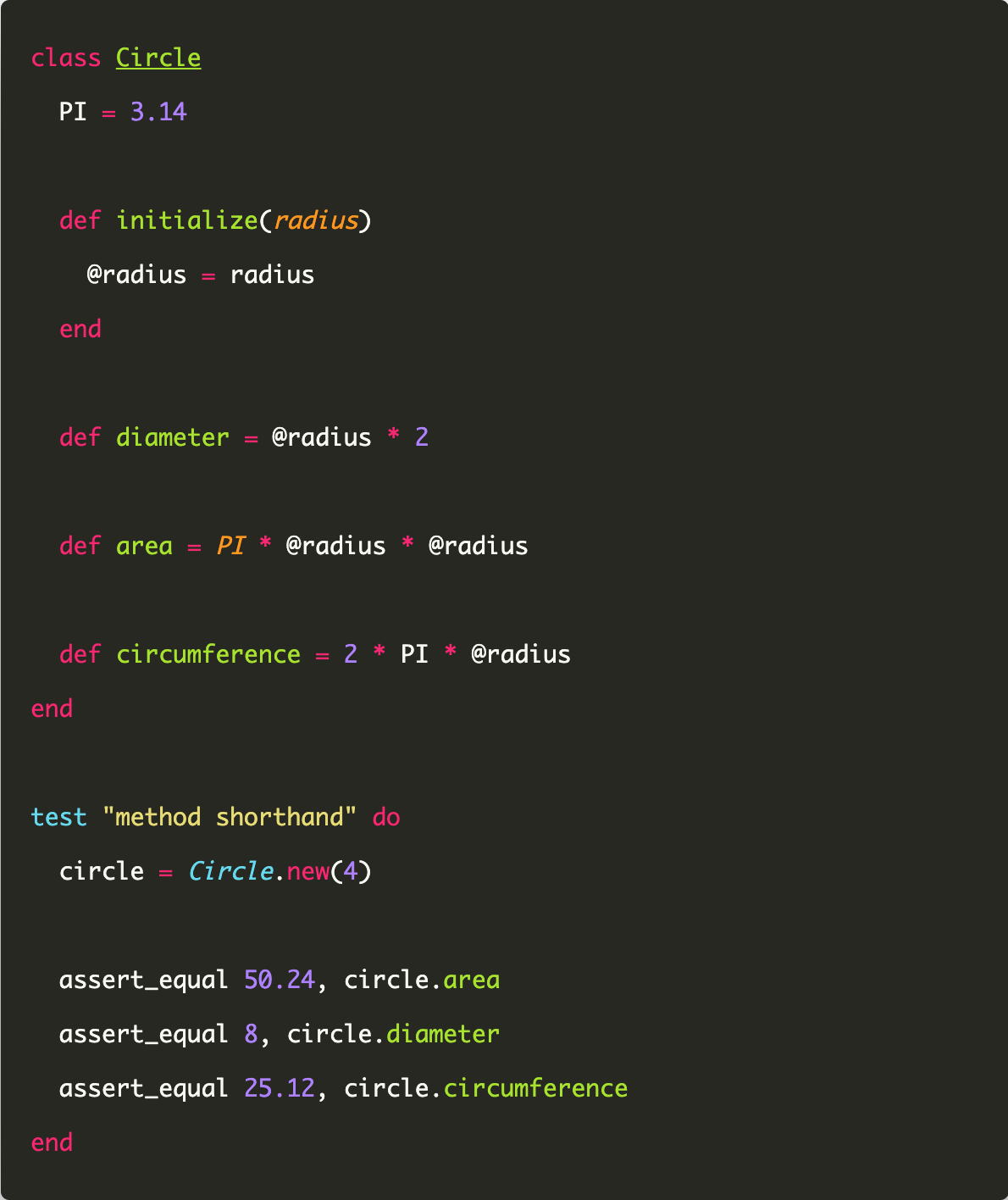 Ruby Method Shorthand