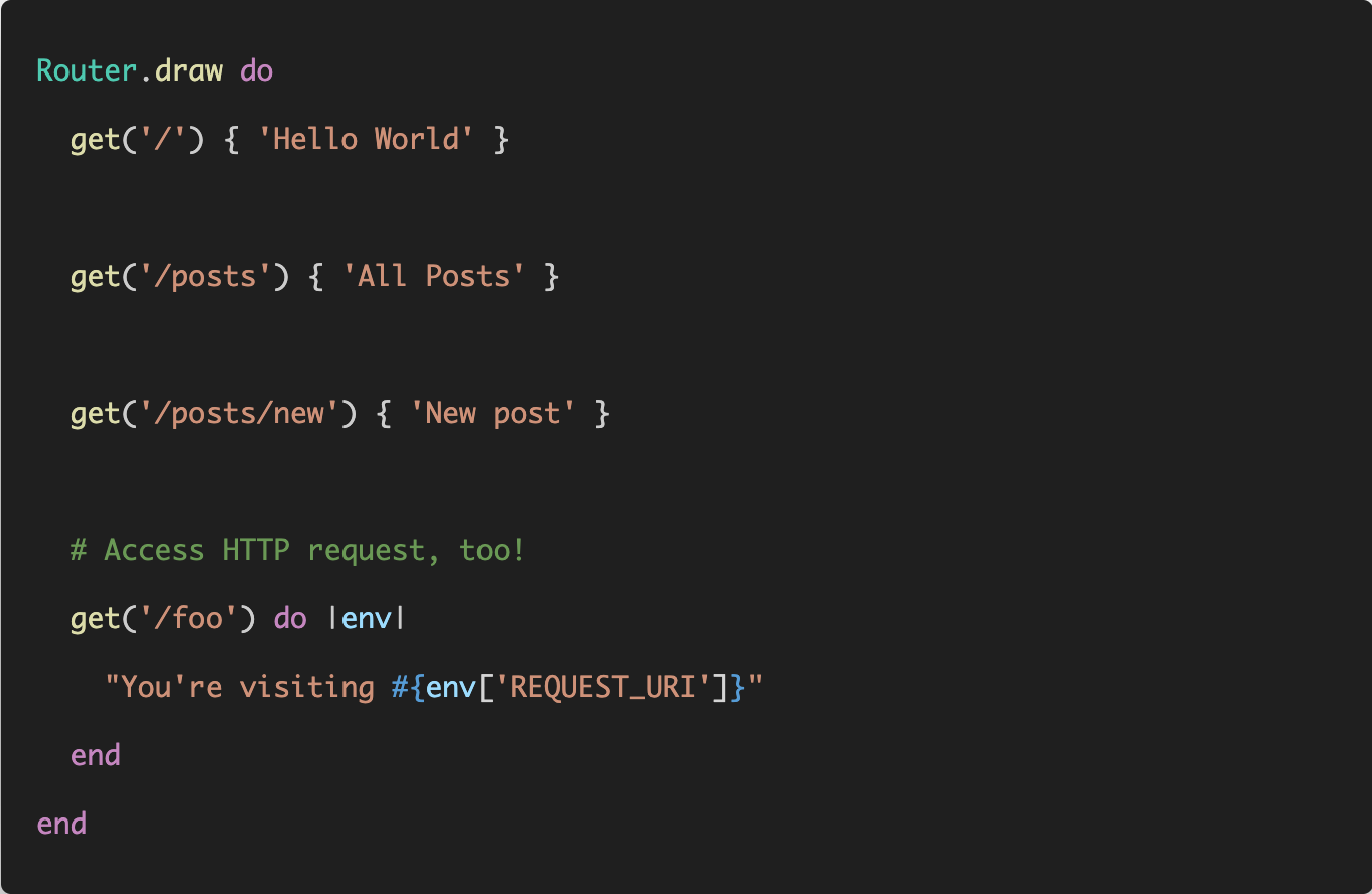 Rails-like Router