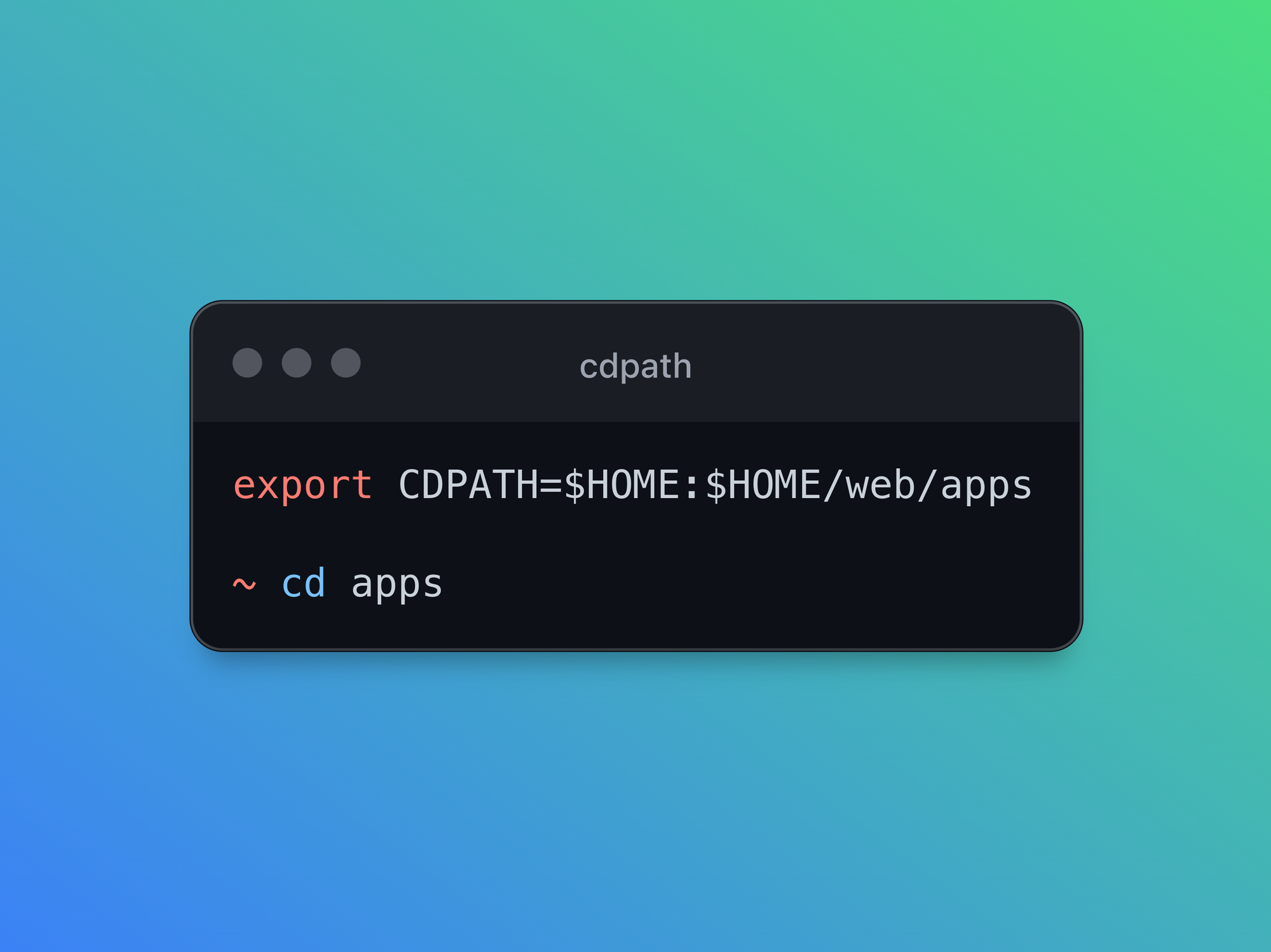 CDPATH: Easily Navigate Directories in the Terminal