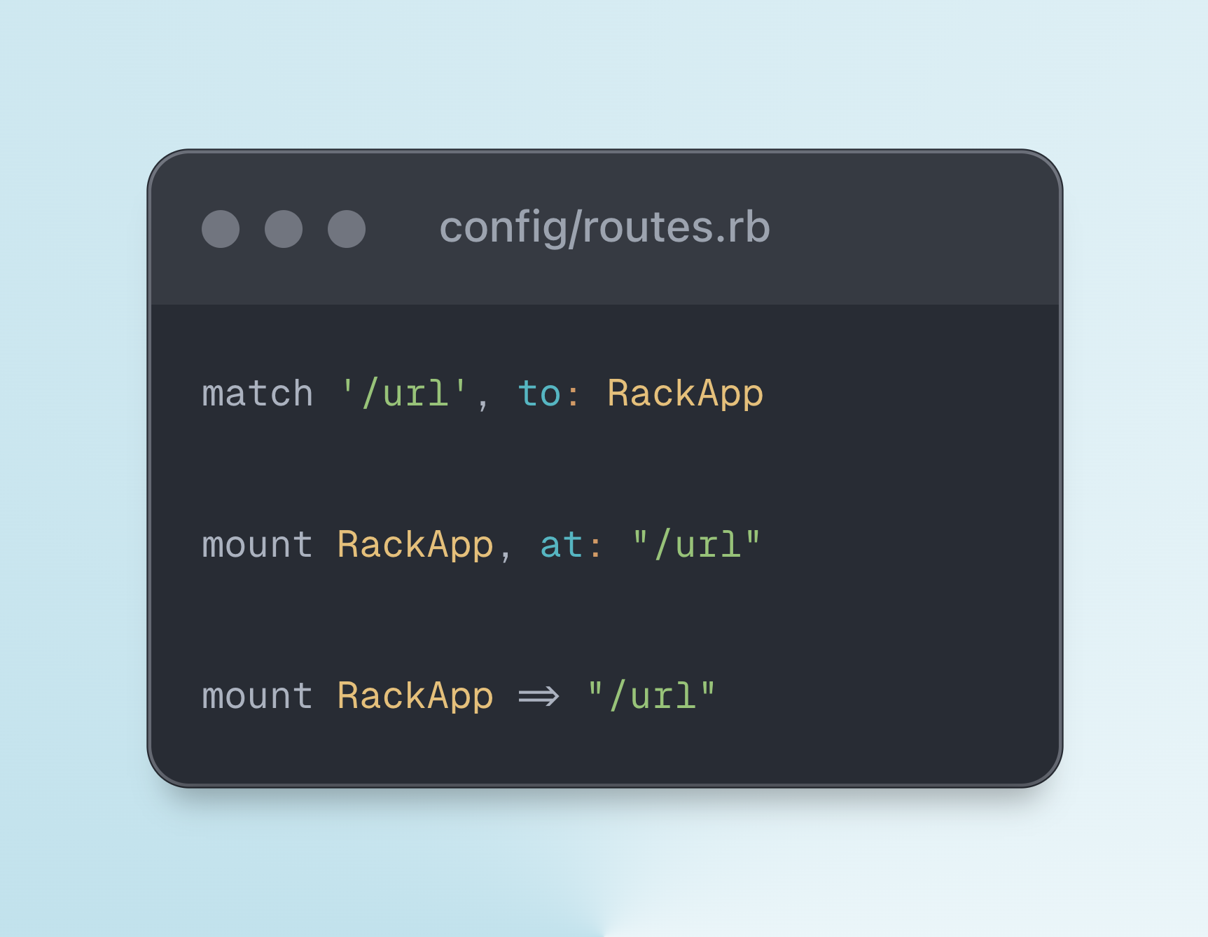 How to Route an Incoming URL to a Rack Application in Rails