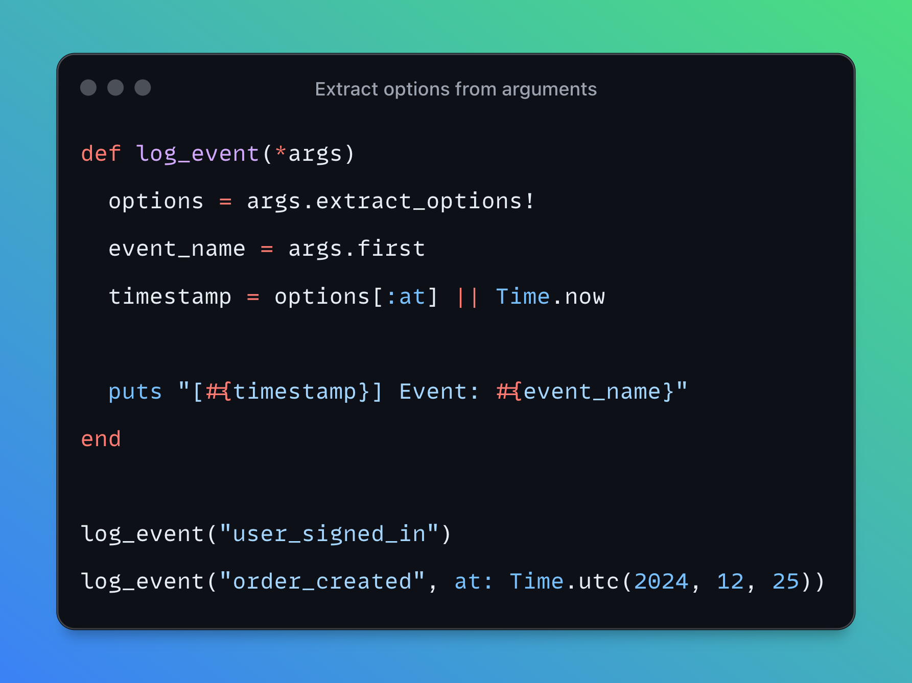 Extracting Options from Arguments in Rails