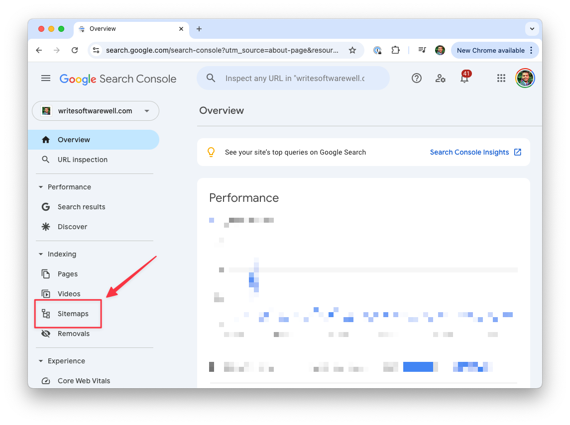 Google Search Console - Sitemaps