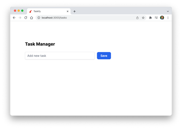 Form to create a new task