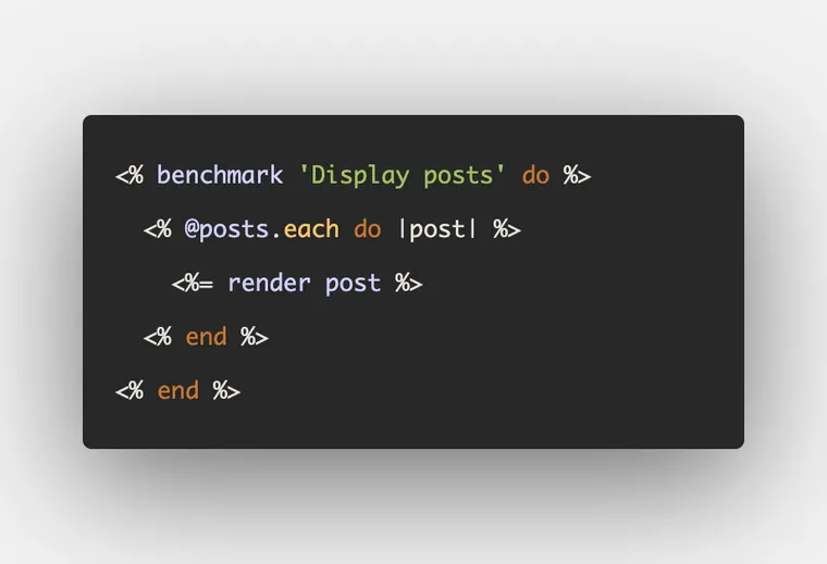 Benchmarking views in Rails