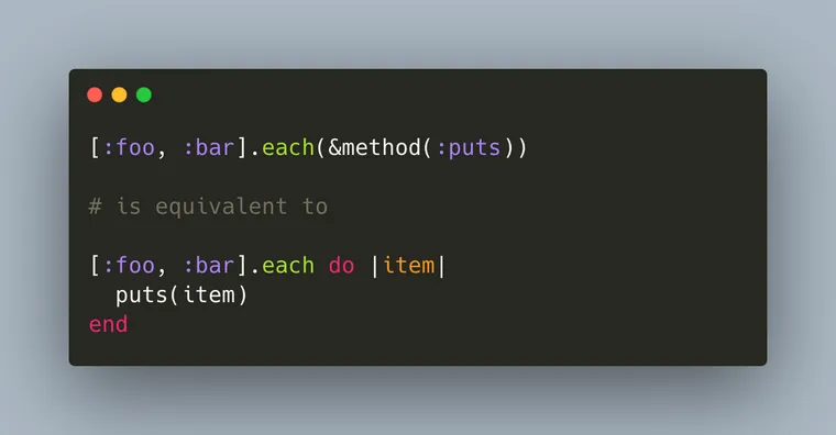 &method shortcut in ruby