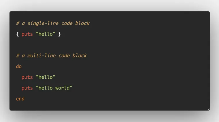 Blocks in Ruby