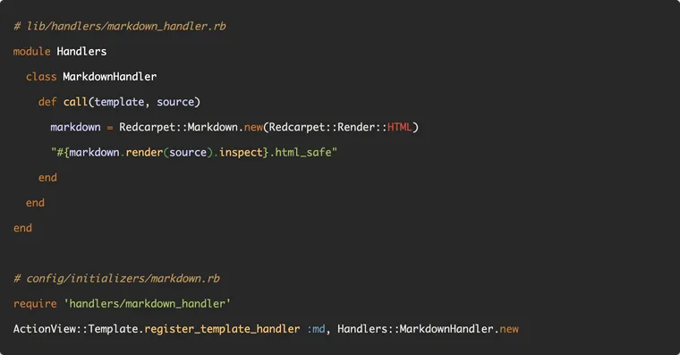 Rendering Markdown Views in Rails
