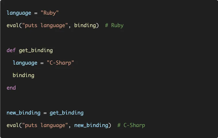 Binding in Ruby