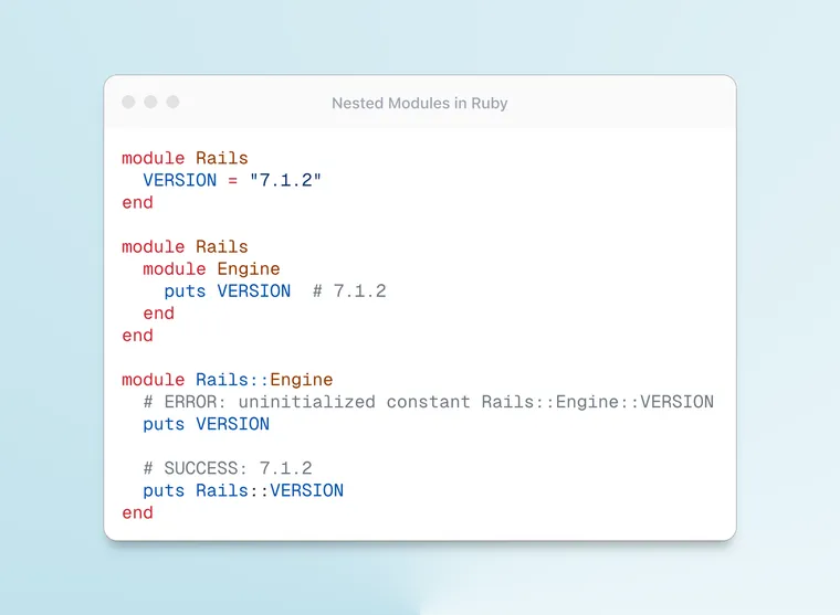 Nested Modules in Ruby