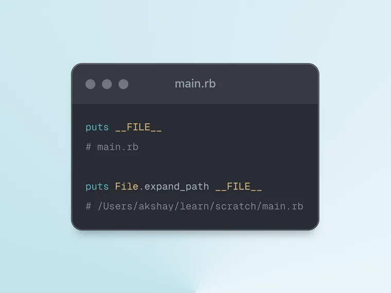 __FILE__ in Ruby