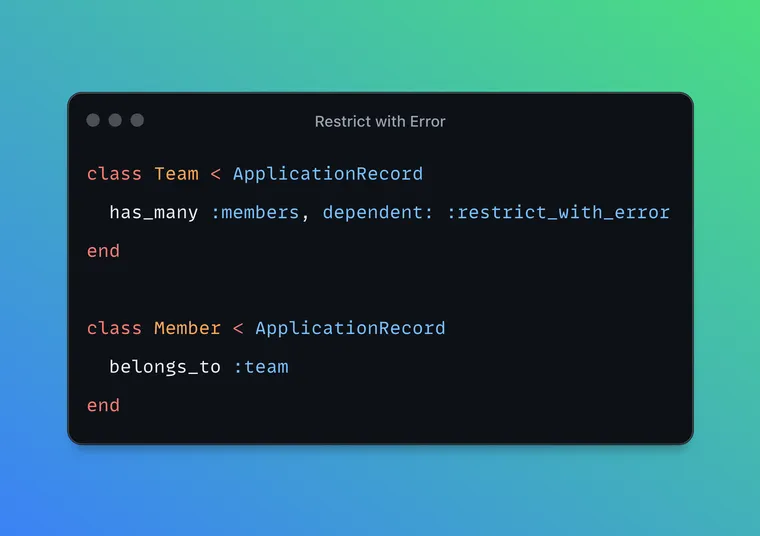 Restrict with Error in Rails