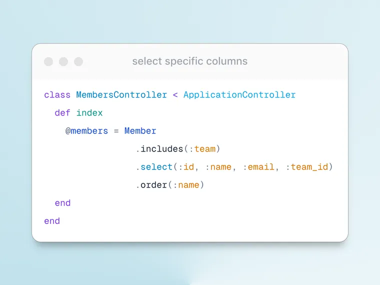 Select Specific Columns