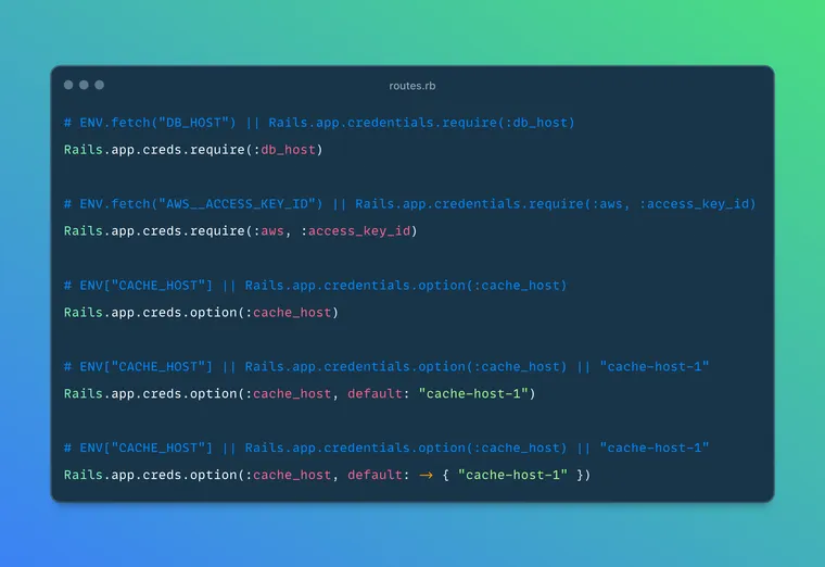 Combined Credentials in Rails