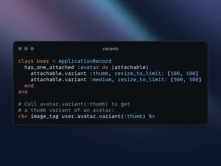 Transform Images with Rails ActiveStorage Variants